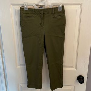 Talbots Olive Cropped Pants